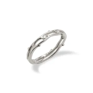 Heritage Ring in White Gold with Diamonds