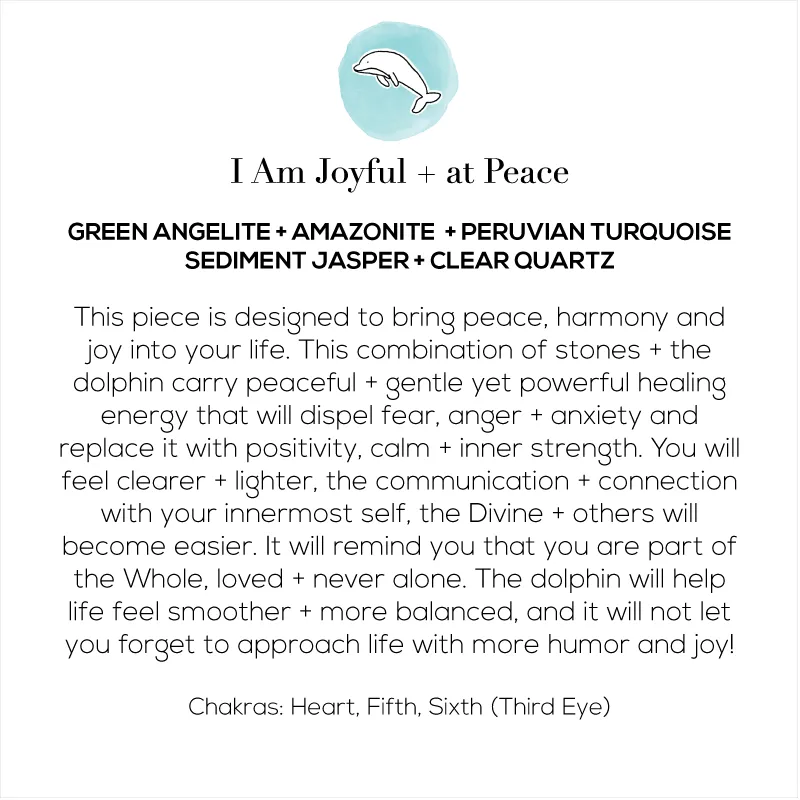 I am Joyful   at Peace Mala Necklace