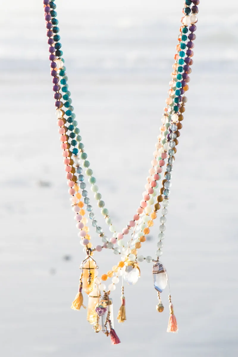 I am Joyful   at Peace Mala Necklace