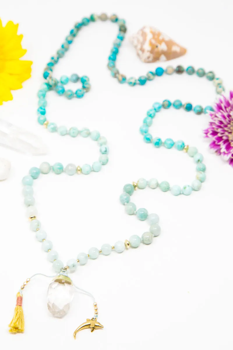 I am Joyful   at Peace Mala Necklace