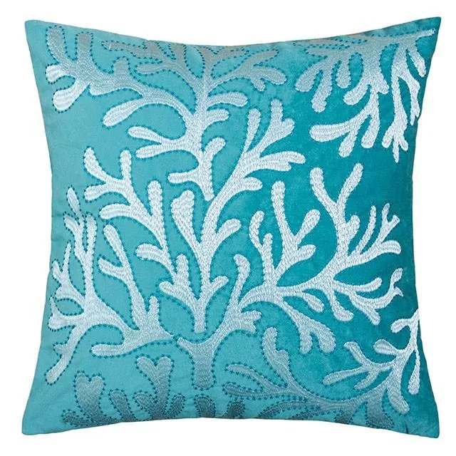 June Teal 20" X 20" Pillow, Teal