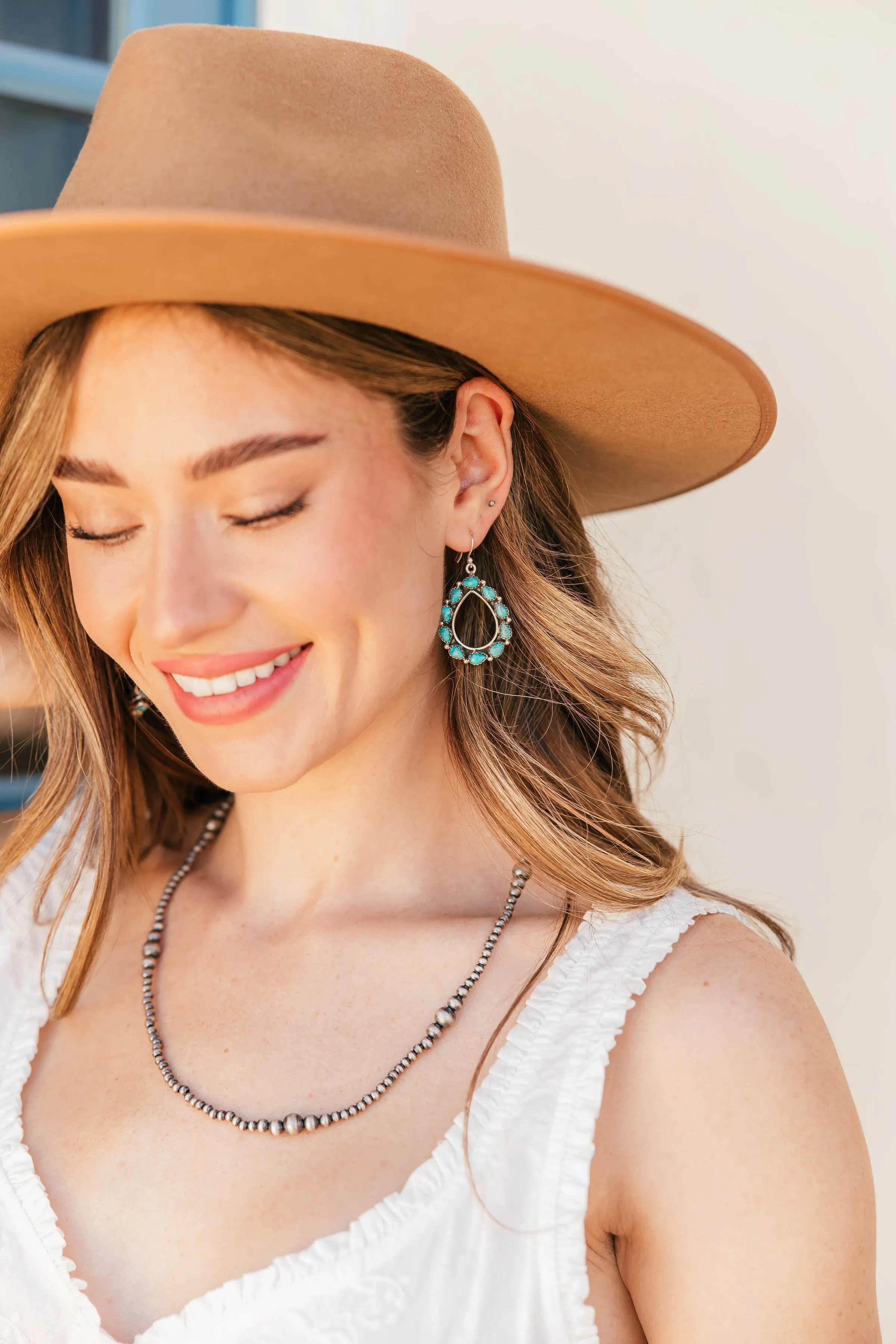 Kingman Turquoise Oval Earrings