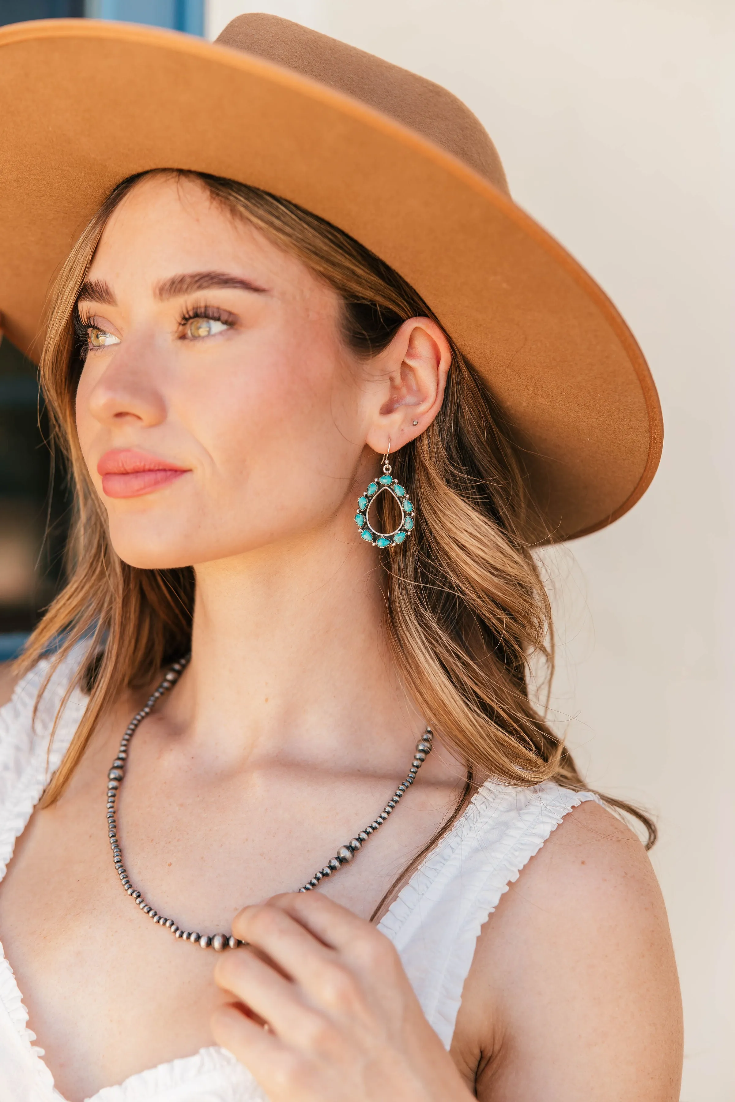 Kingman Turquoise Oval Earrings