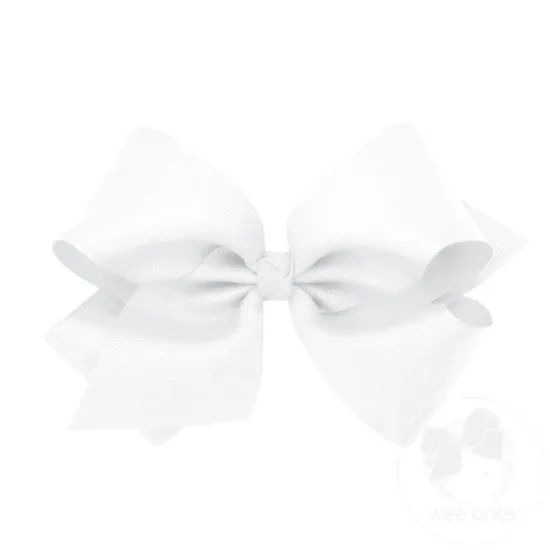 Large King Grosgrain Bow w/Barrette