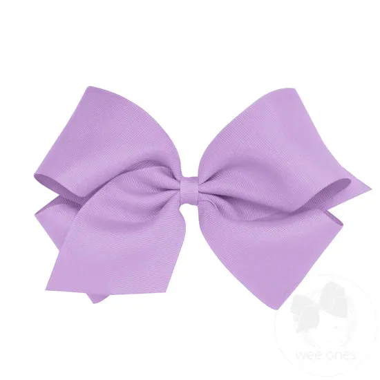 Large King Grosgrain Bow w/Barrette