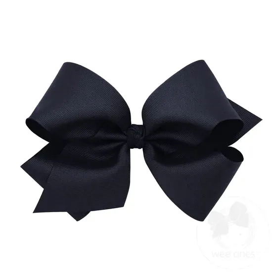 Large King Grosgrain Bow w/Barrette