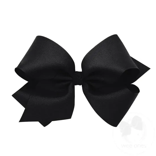 Large King Grosgrain Bow w/Barrette