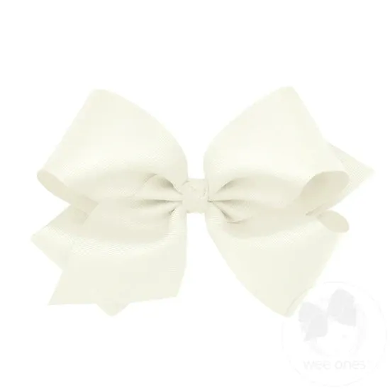 Large King Grosgrain Bow w/Barrette