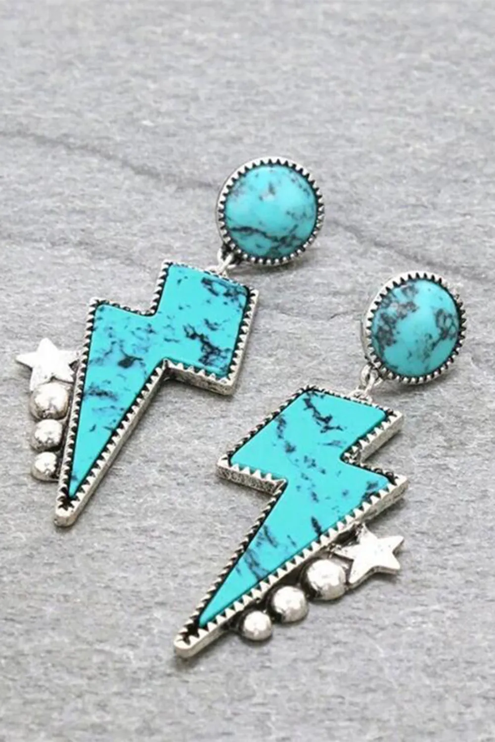 Lightning Turquoise Earrings