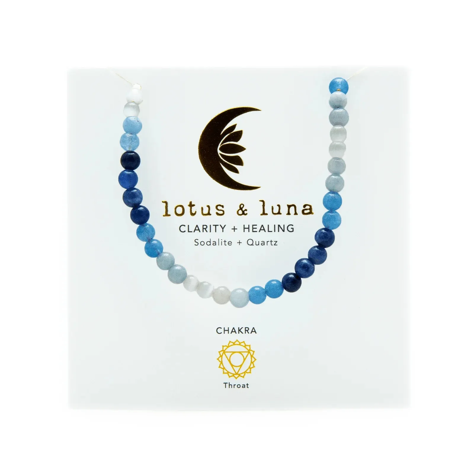 Lotus & Luna "Clarity   Healing" Healing Necklace