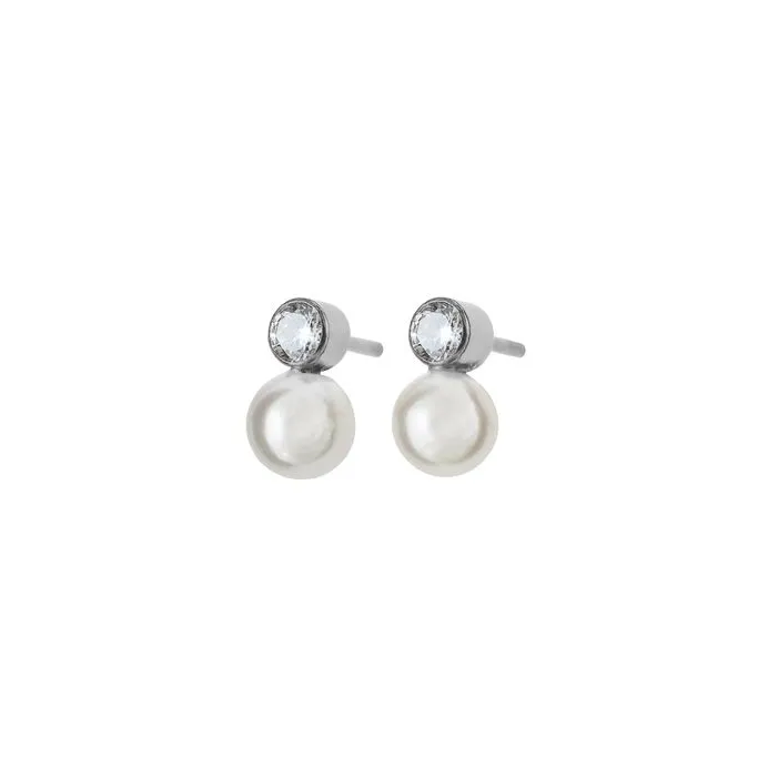 Luna Studs Small Steel Earrings