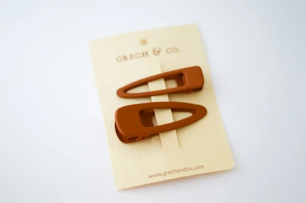 Matte Hair Clips Set of Two