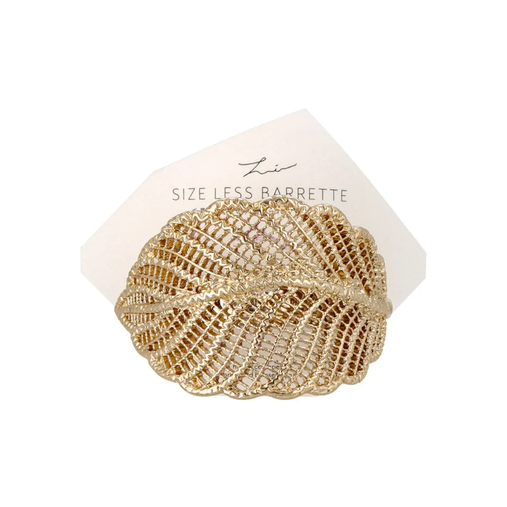 Mesh Leaf Hair Barrette