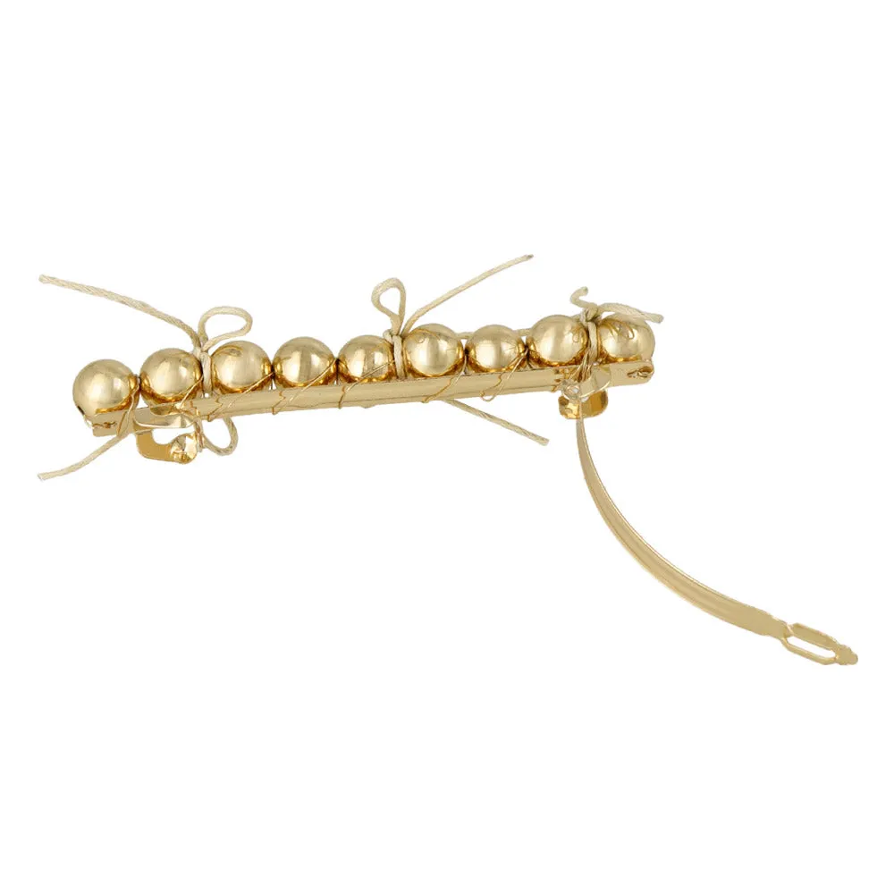 Metal ball Hair Barrette