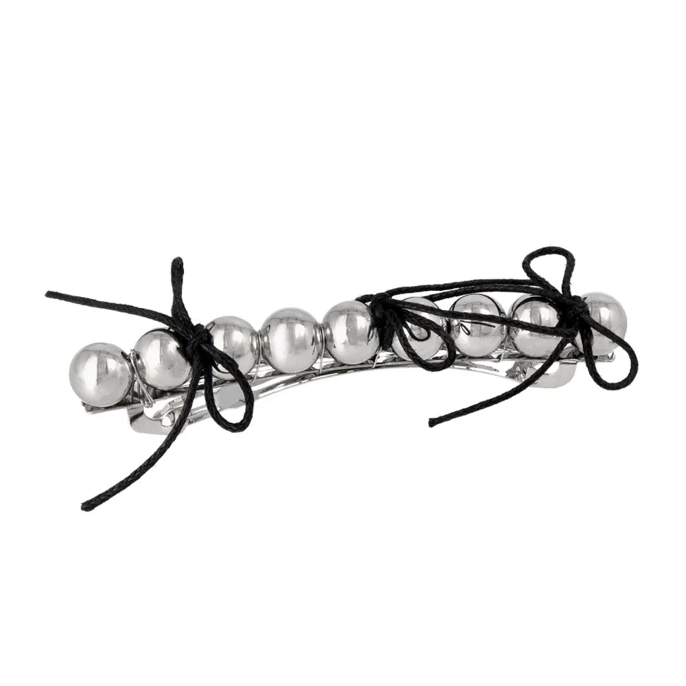 Metal ball Hair Barrette