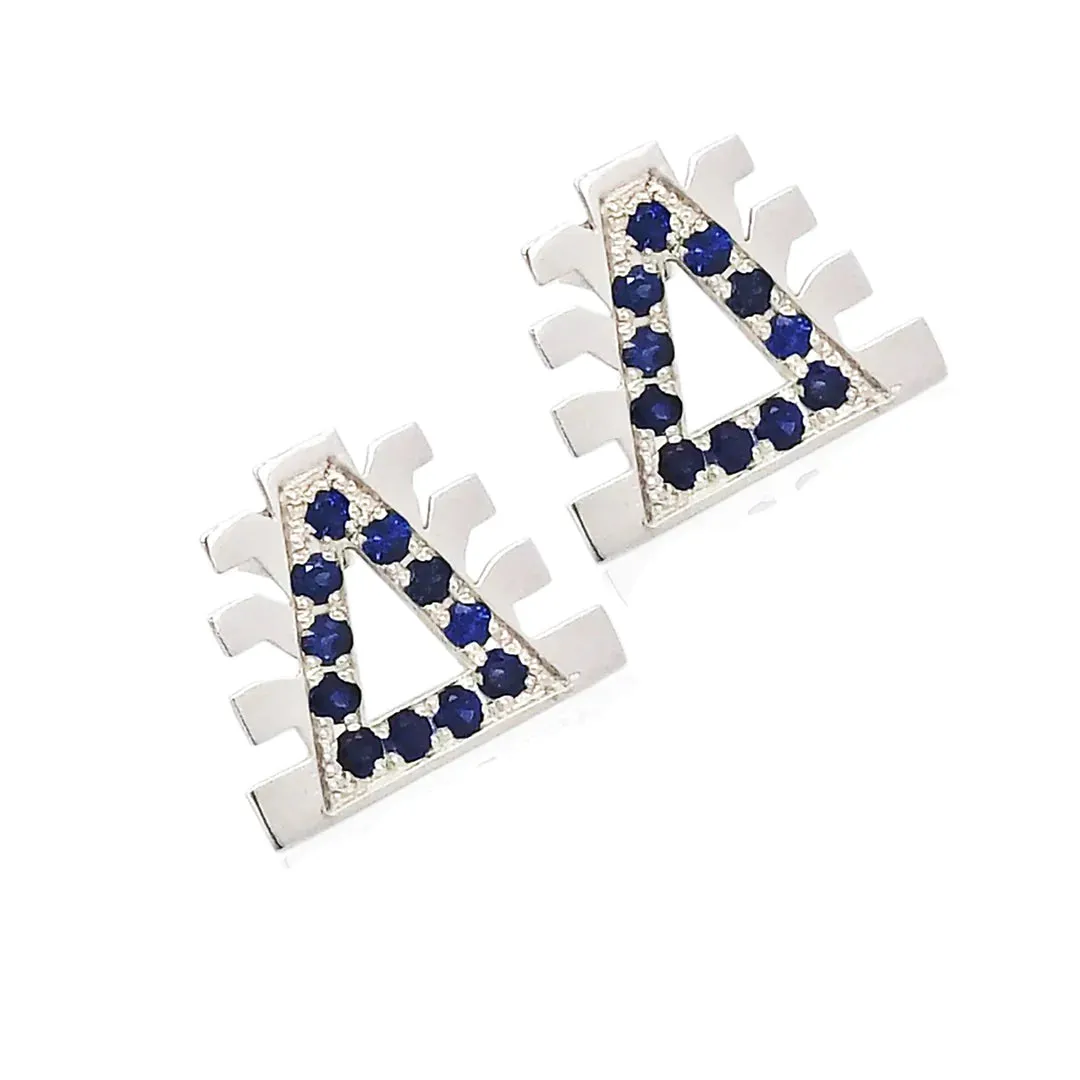 Millapani Lukutuwe Sapphire Stud Earrings