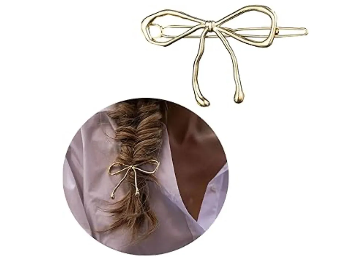 Minimalist Bow Golden Hairclip