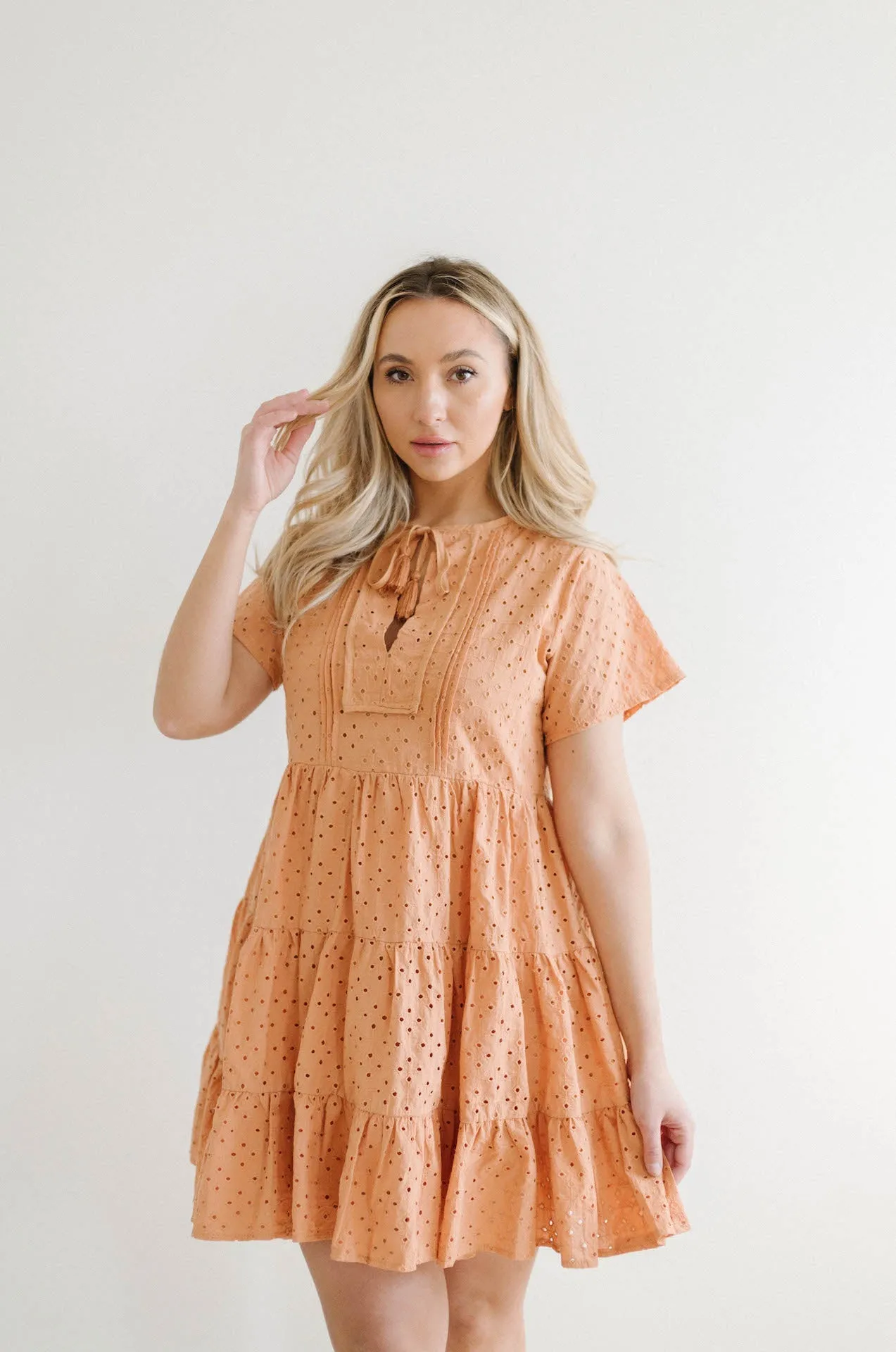 Molly Eyelet Mini Dress