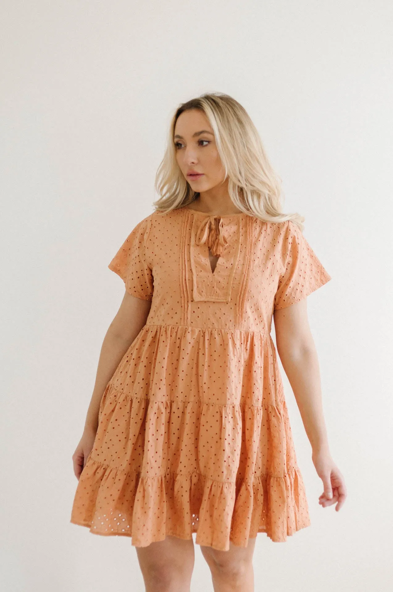 Molly Eyelet Mini Dress