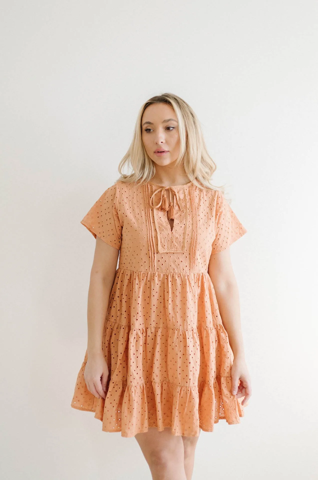 Molly Eyelet Mini Dress