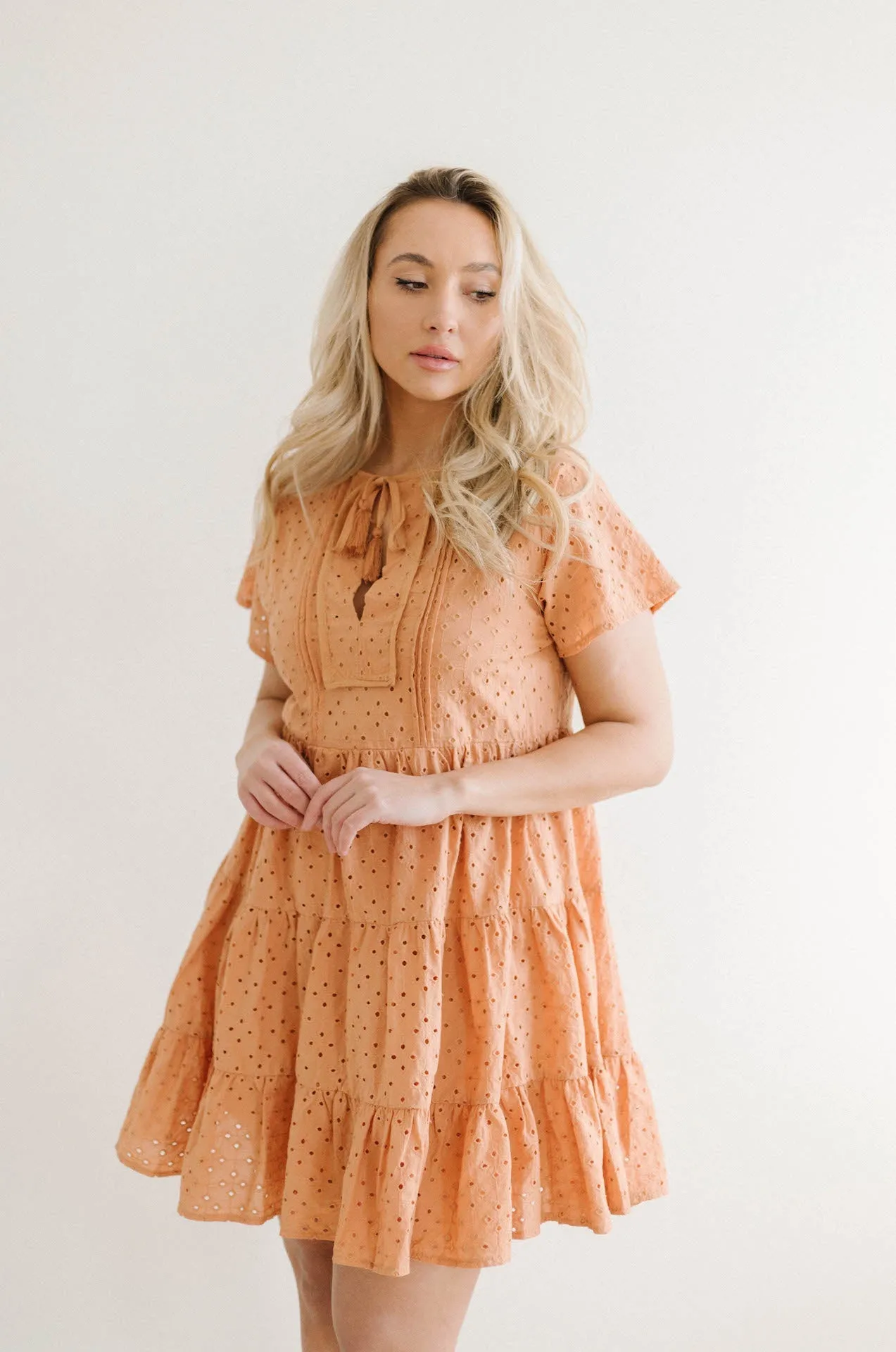 Molly Eyelet Mini Dress