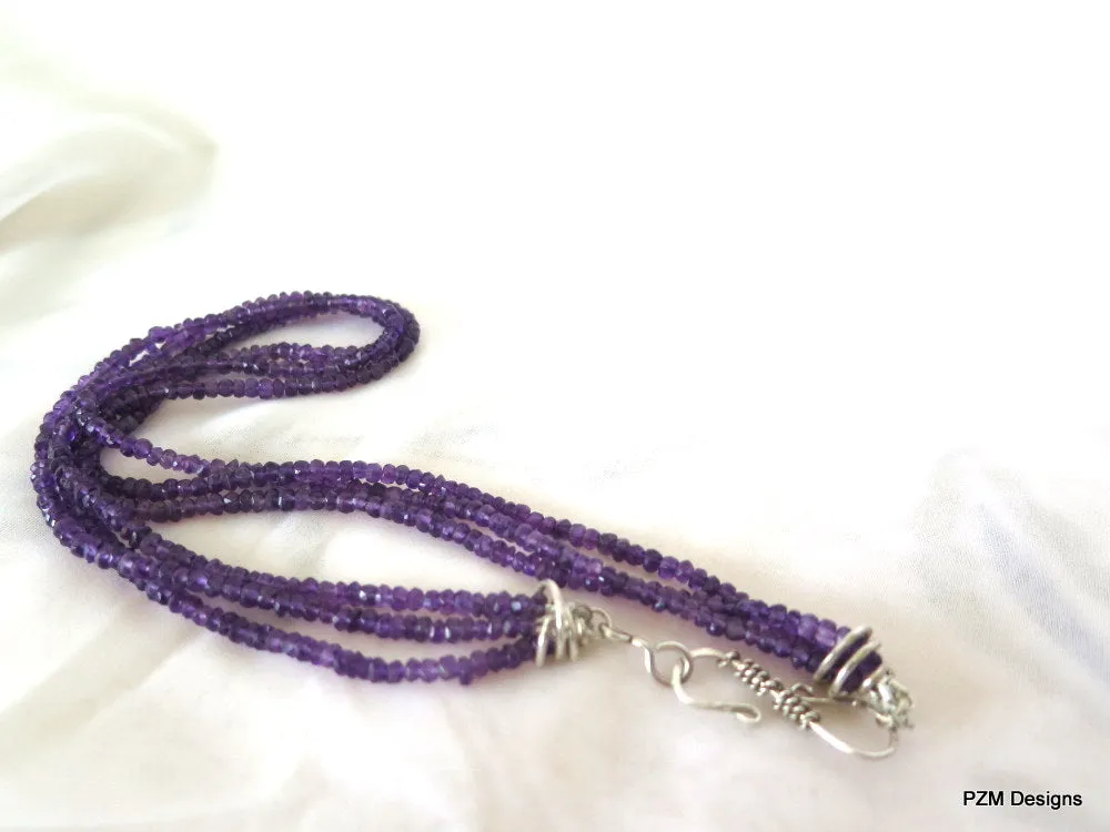 Multiple Strand Amethyst Necklace