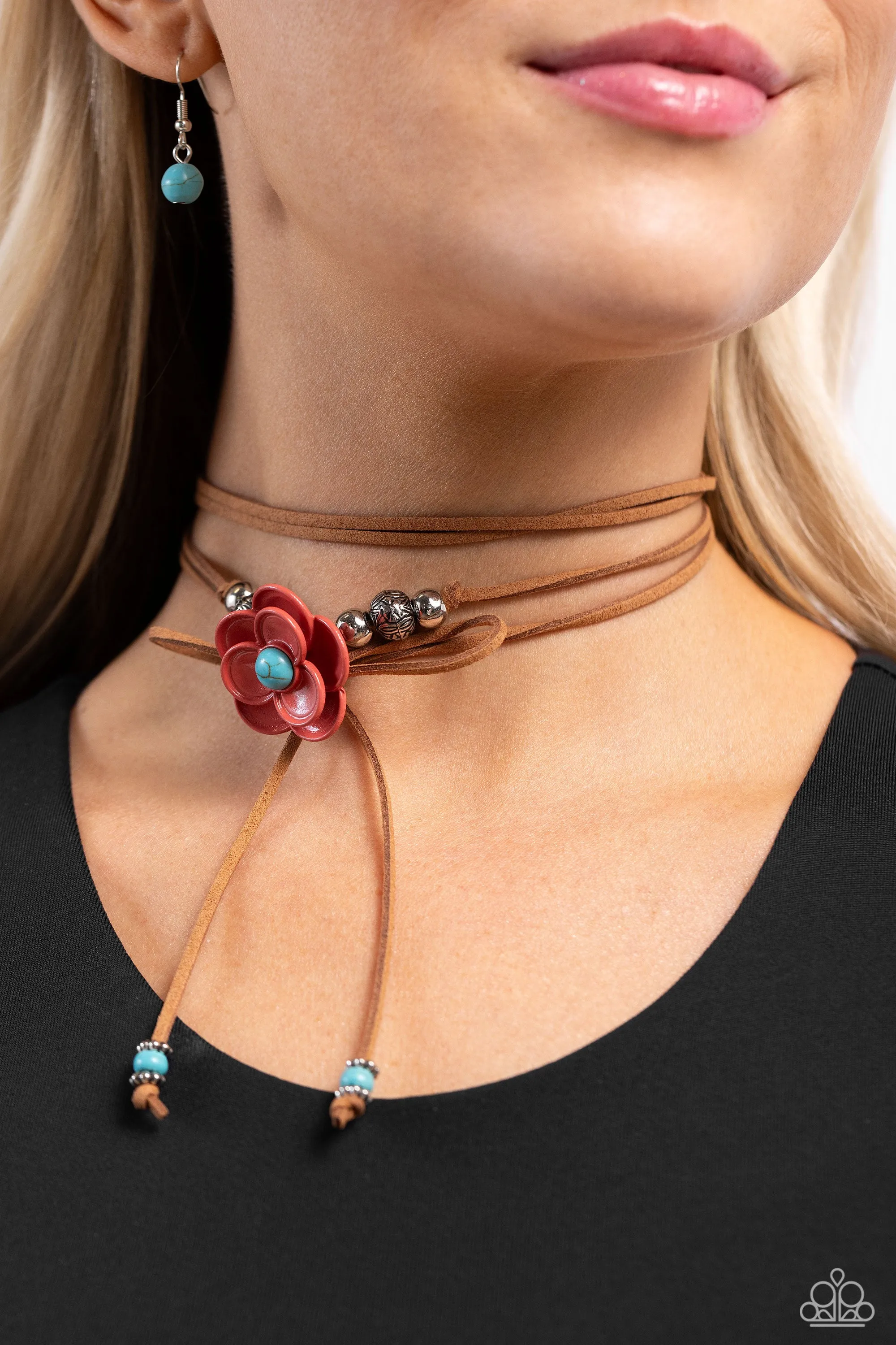 Necklaces Wanderlust Wrap - Blue