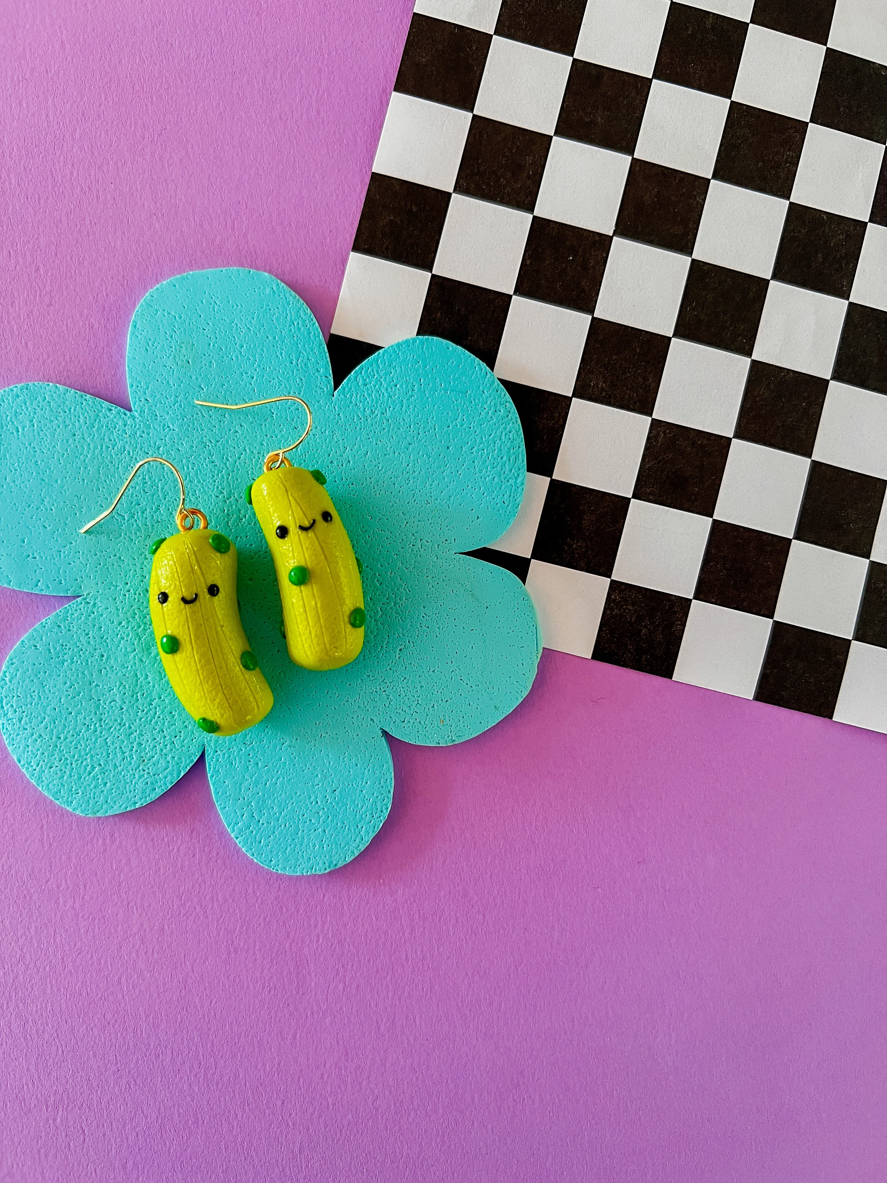 Patrick - Clay Pickle Earrings