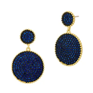 Pavé Elegance Drop Earring