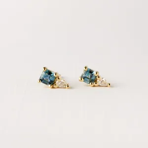 Peyton Earrings - Blue sapphire