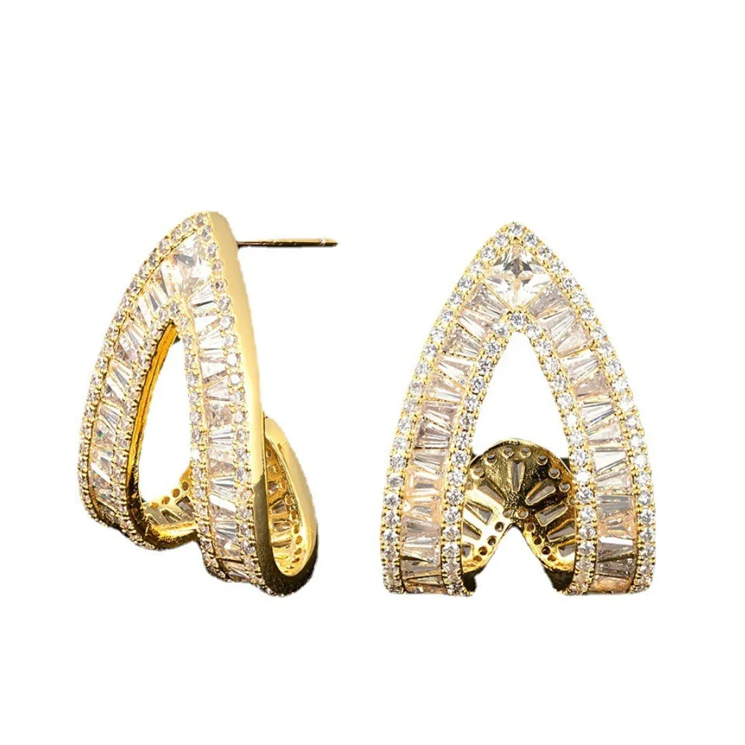 Pre Order:  Retro Rhinestone Stud Earrings