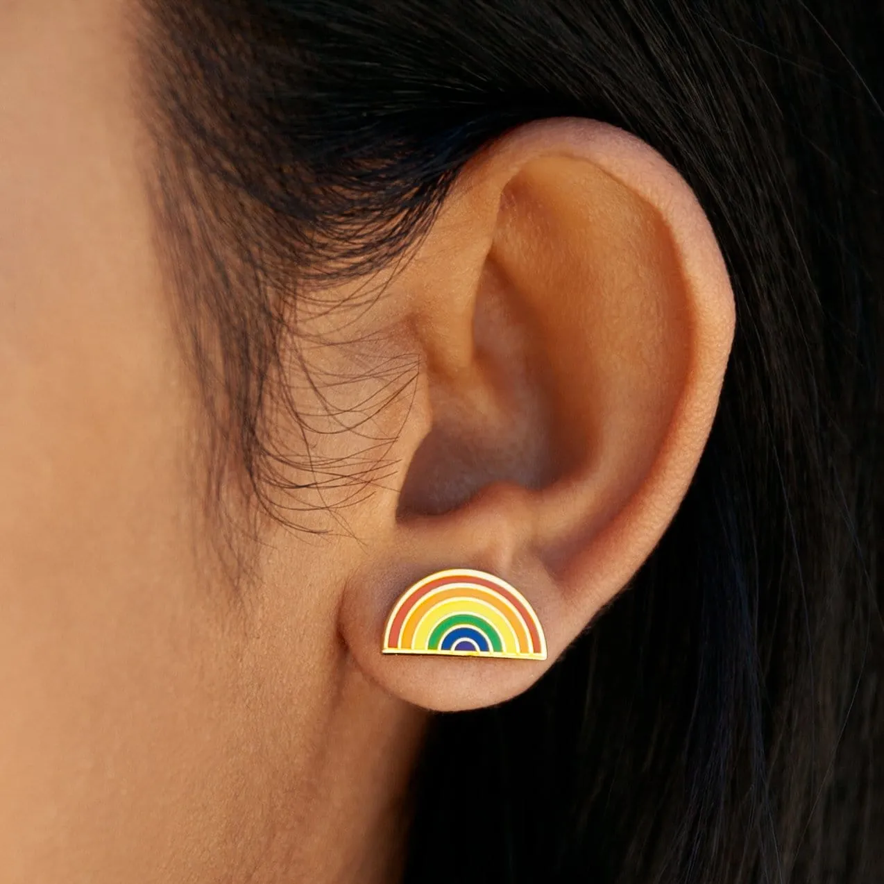 Pride Rainbow Earrings - Post