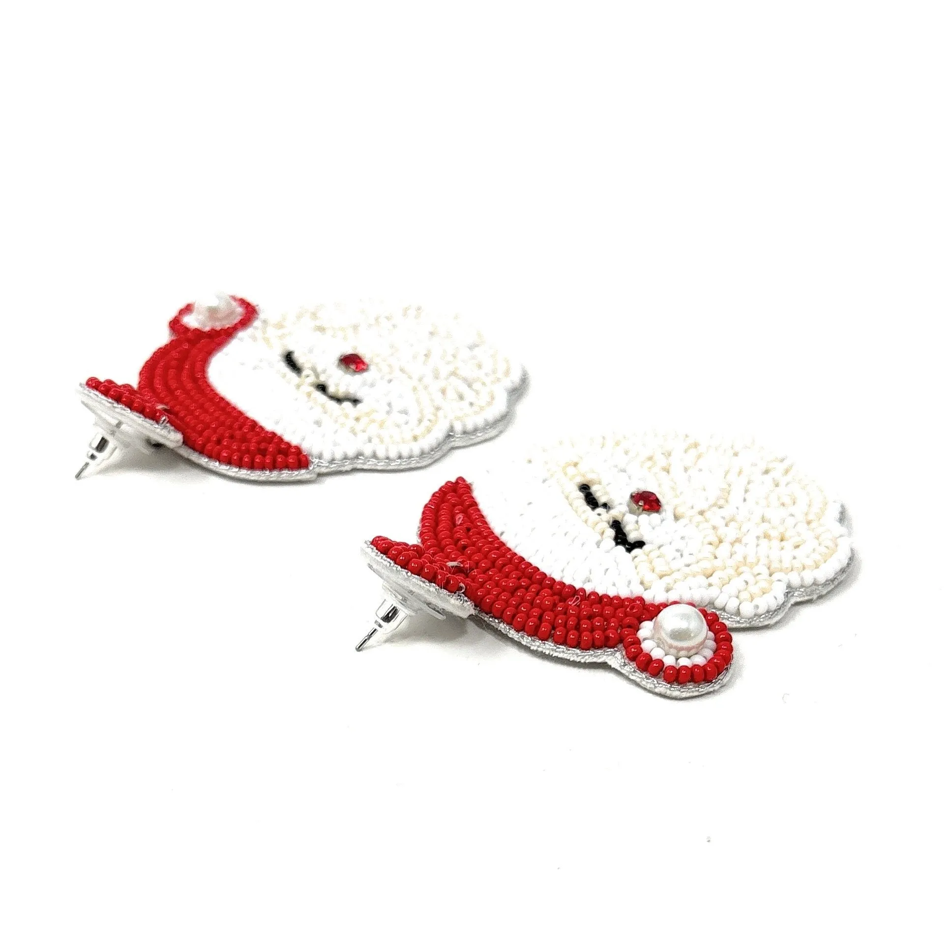 Santa Beaded Earrings