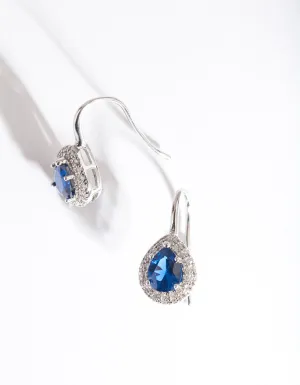 Sapphire Pear Drop Earring