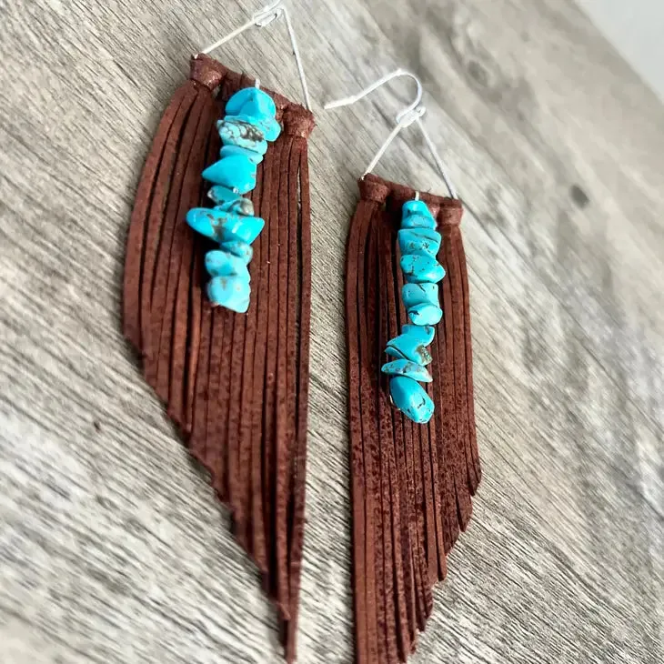 Seeley Triangle Fringe Earrings