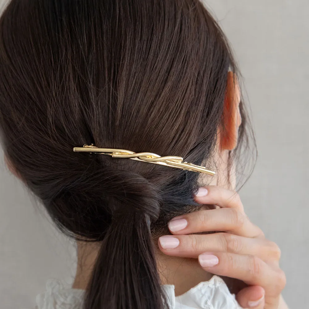 Skinny Twist Hair Barrette