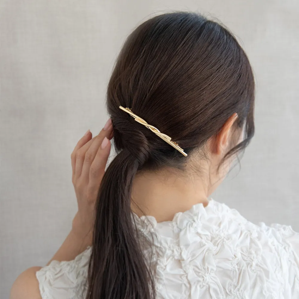 Skinny Twist Hair Barrette