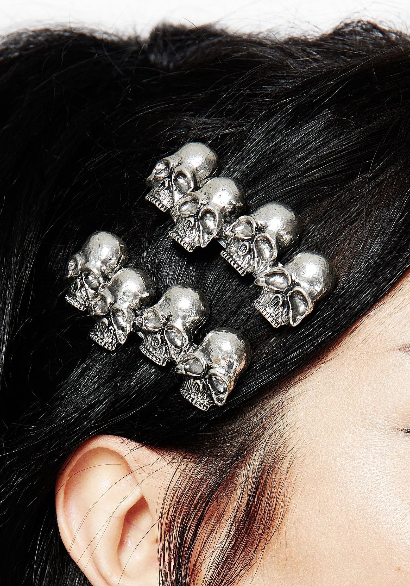 Skull Hair Clips