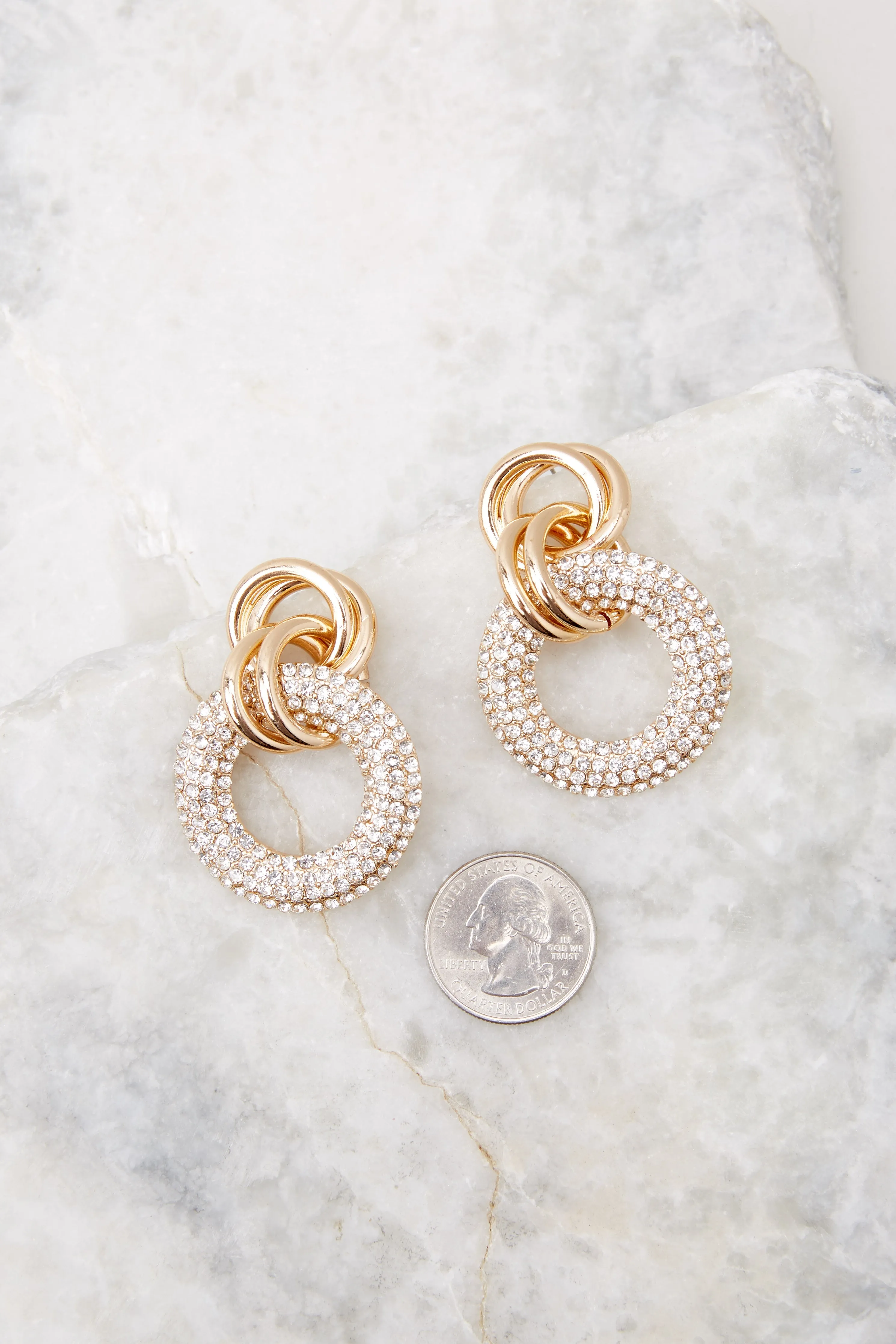 Spectacular Start Gold Earrings