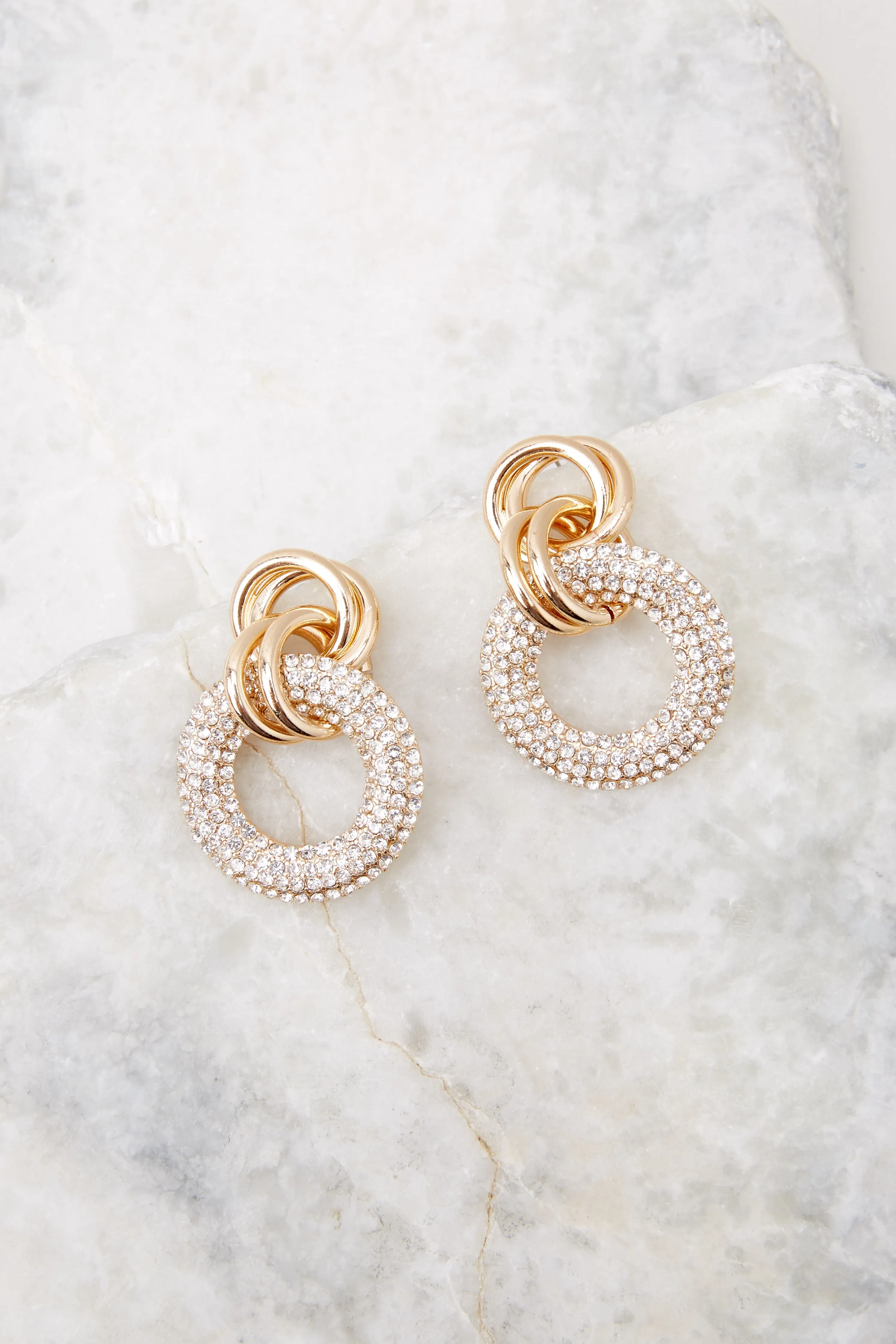 Spectacular Start Gold Earrings