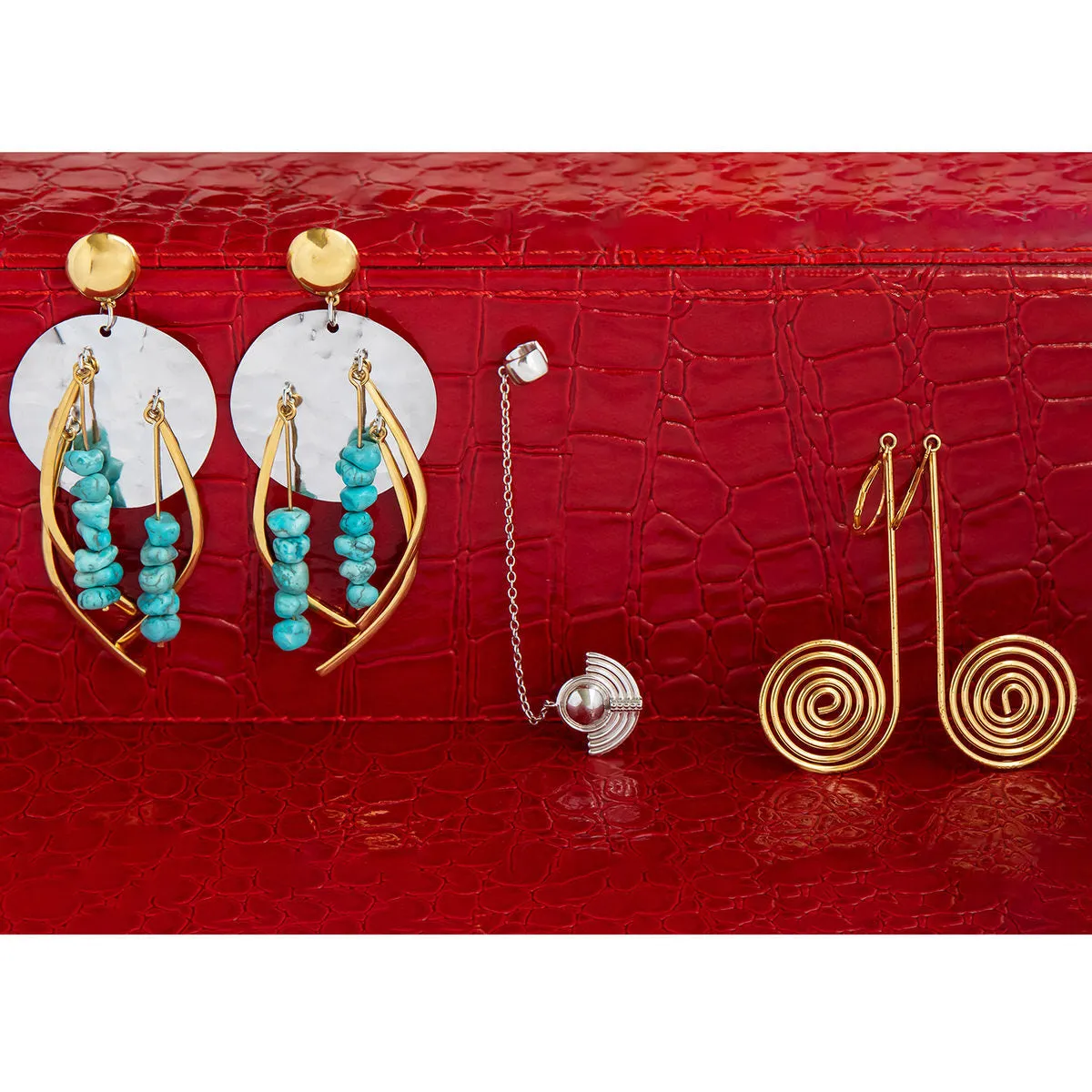 Star Trek X RockLove Guinan Turquoise Earrings