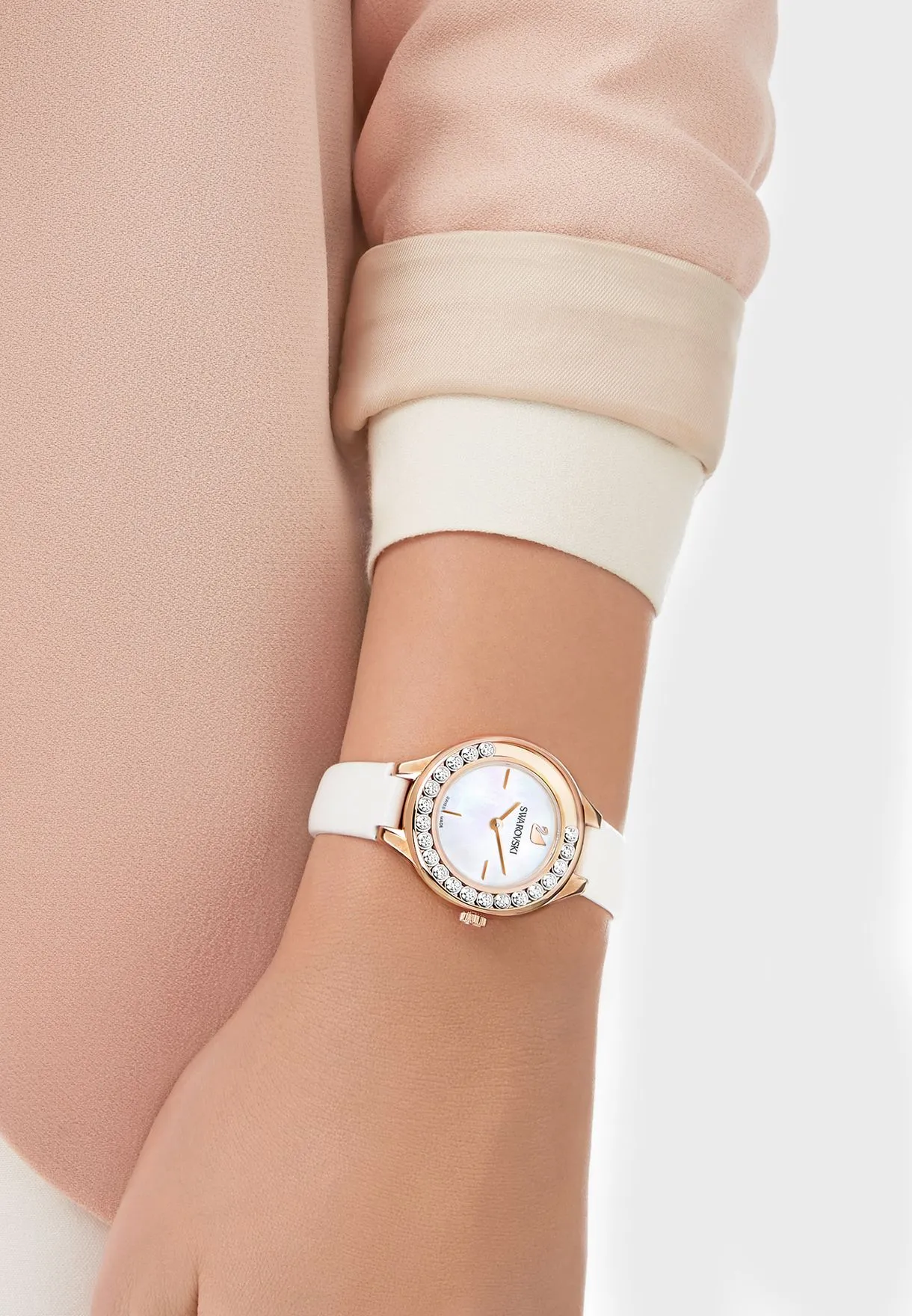 SWAROVSKI Lovely Crystals Mini - Ladies Watch - White Strap #5242904