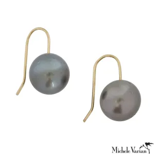 Tahitian Grey Pearl Earrings