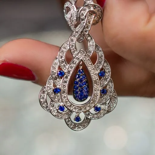 Vintage Sapphire & Diamond Pendant