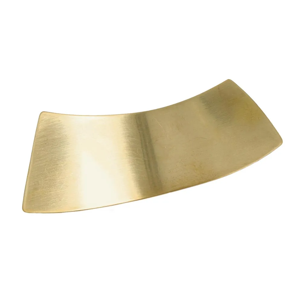 Wide Curve Brass Barrette