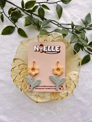 Yellow Flower Earrings